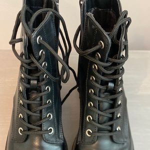 Steve Madden black combat boots